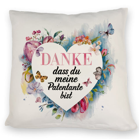 Danke Patentante Kissen Herz Danksagung