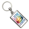 Liebe dein Leben Schlüsselanhänger Aquarell Design