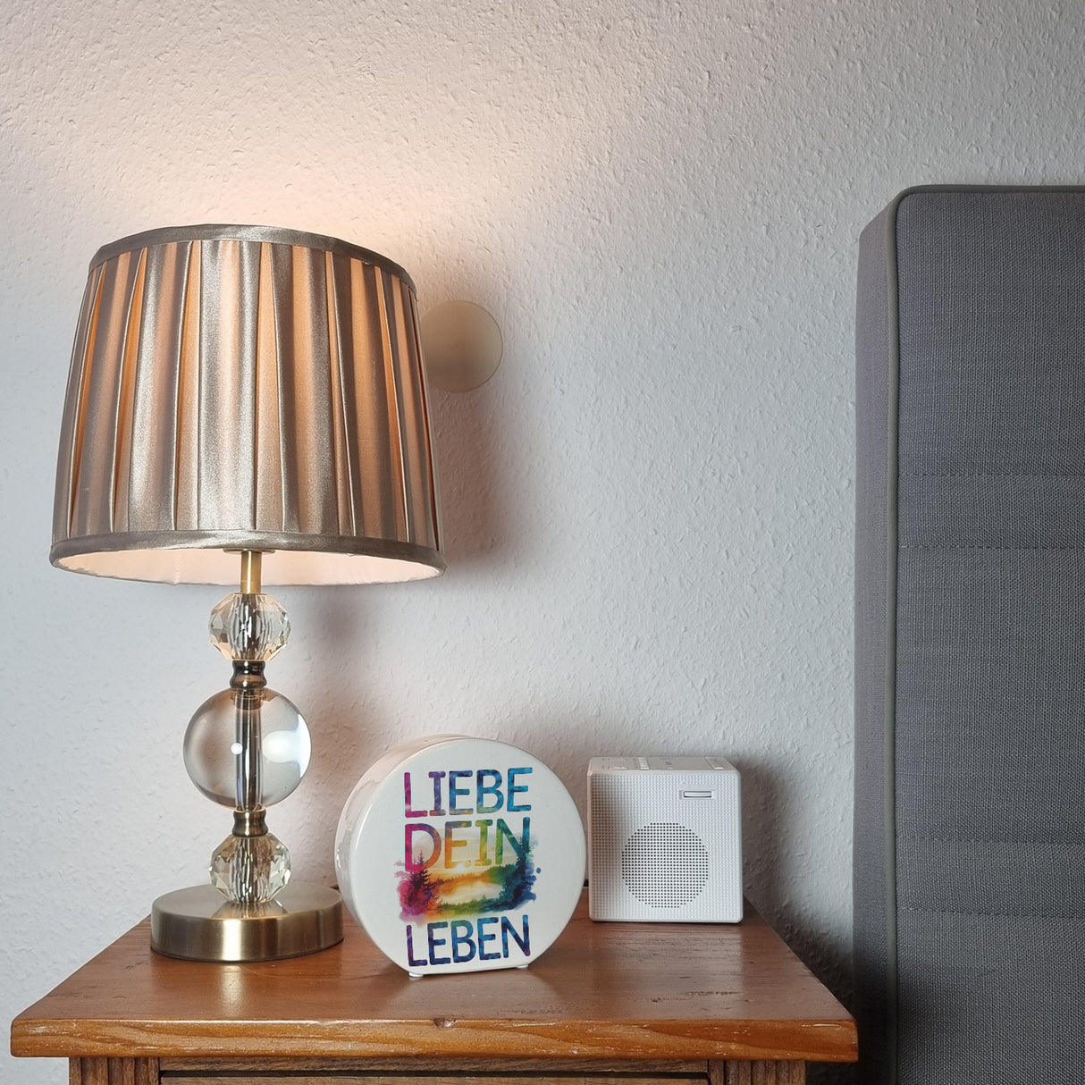 Liebe dein Leben Spardose Aquarell Design