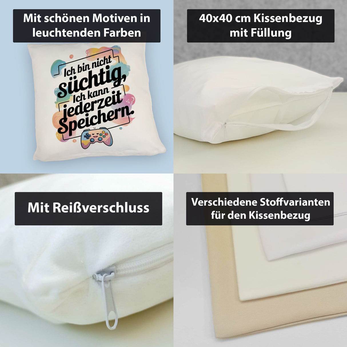 Nicht süchtig, kann speichern Kissen Contoller