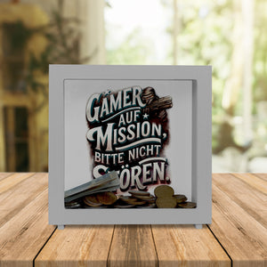 Gamer auf Mission Spardose Bitte nicht stören