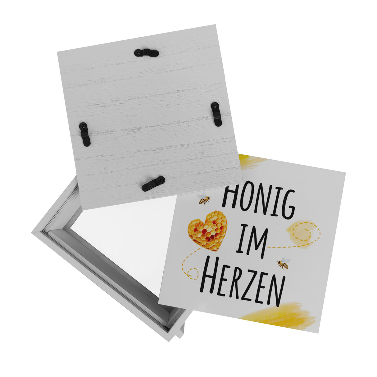 Honigwaben Bienen Spardose Honig im Herzen