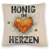 Honig im Herzen Kissen Herz Honigwaben
