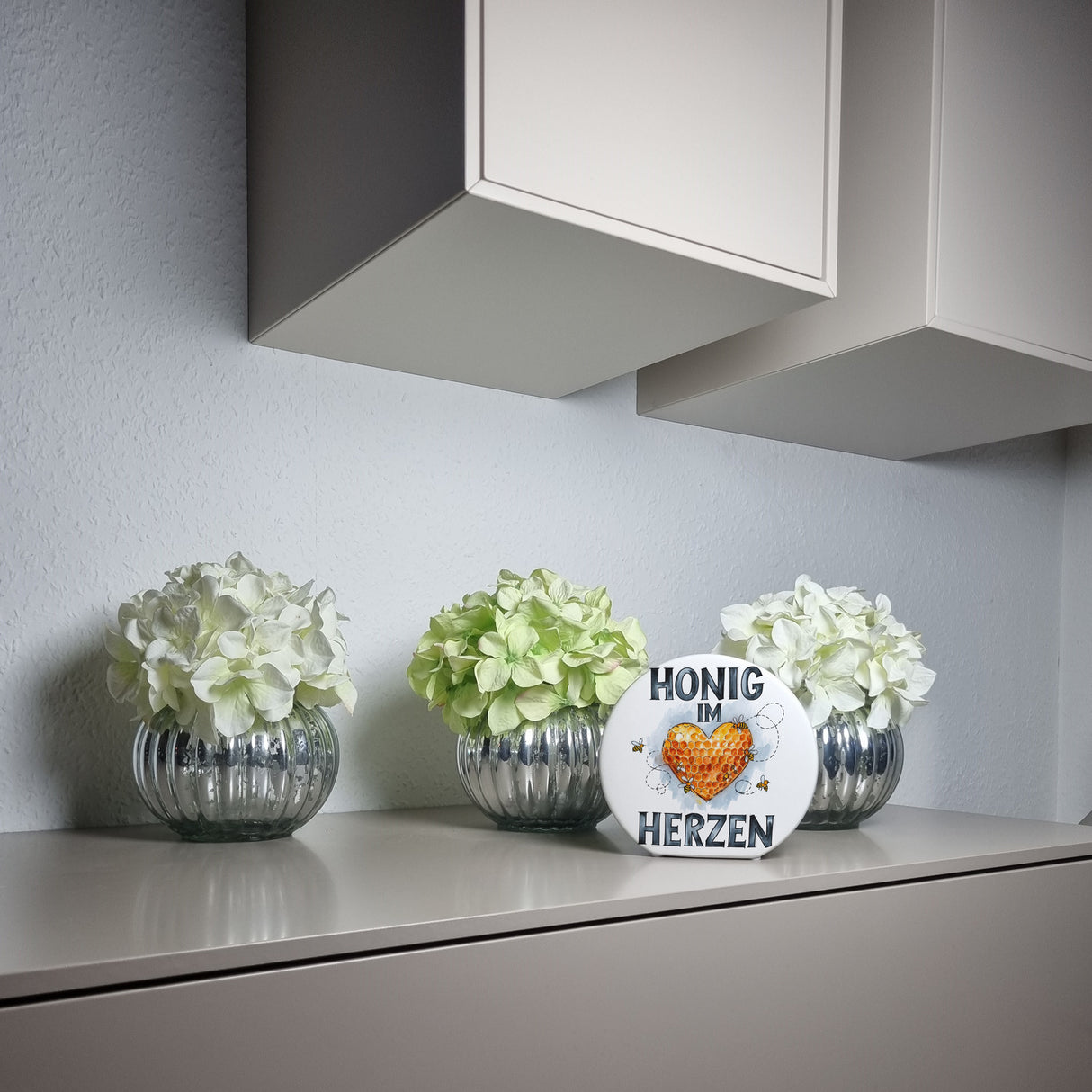 Honig im Herzen Spardose Herz Honigwaben
