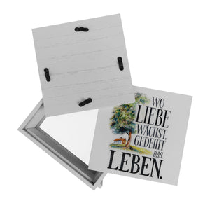 Wo Liebe wächst Spardose Blühender Baum