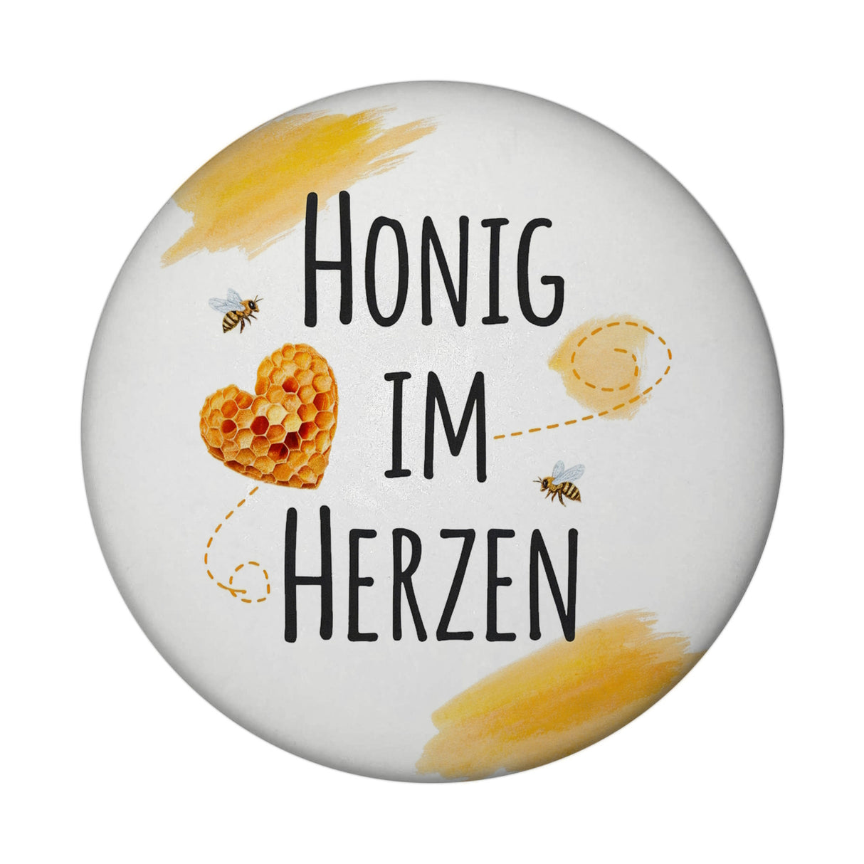 Honigwaben Bienen Magnet Honig im Herzen