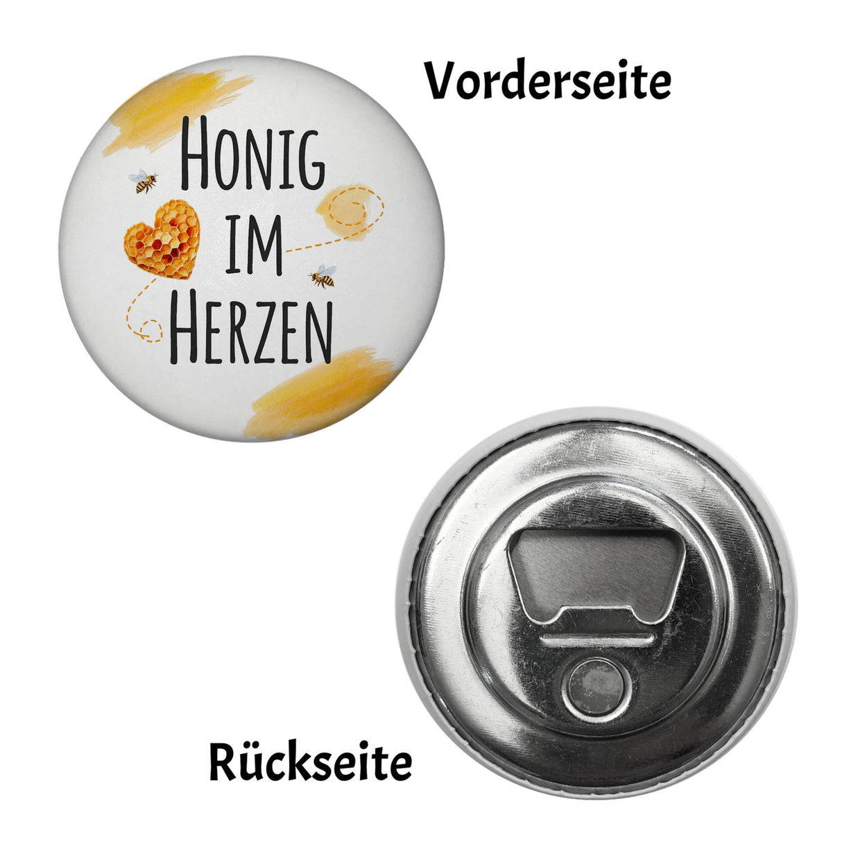 Honigwaben Bienen Magnet Honig im Herzen
