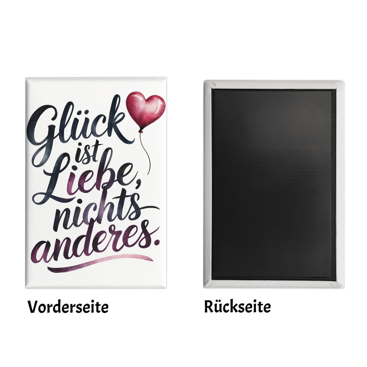 Glück ist Liebe Souvenir Souvenir Magnet Herz Luftballon