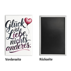 Glück ist Liebe Souvenir Souvenir Magnet Herz Luftballon