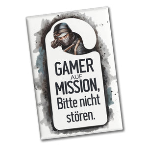 Bitte nicht stören, Gamer auf Mission Souvenir Souvenir Magnet