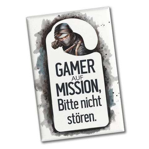 Bitte nicht stören, Gamer auf Mission Souvenir Souvenir Magnet