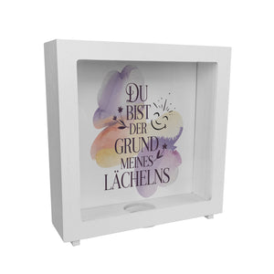 Grund meines Lächelns Spardose Blumen Aquarell