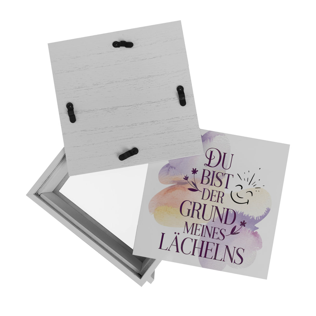 Grund meines Lächelns Spardose Blumen Aquarell