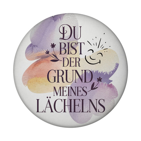 Grund meines Lächelns Magnet Blumen Aquarell