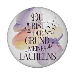 Grund meines Lächelns Magnet Blumen Aquarell