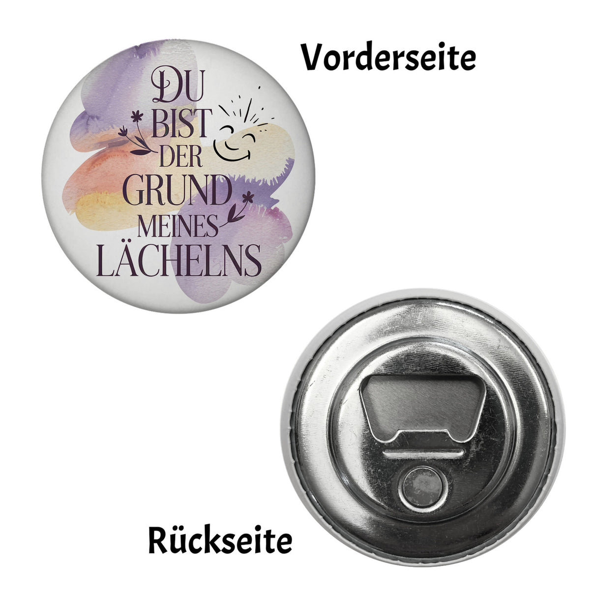 Grund meines Lächelns Magnet Blumen Aquarell