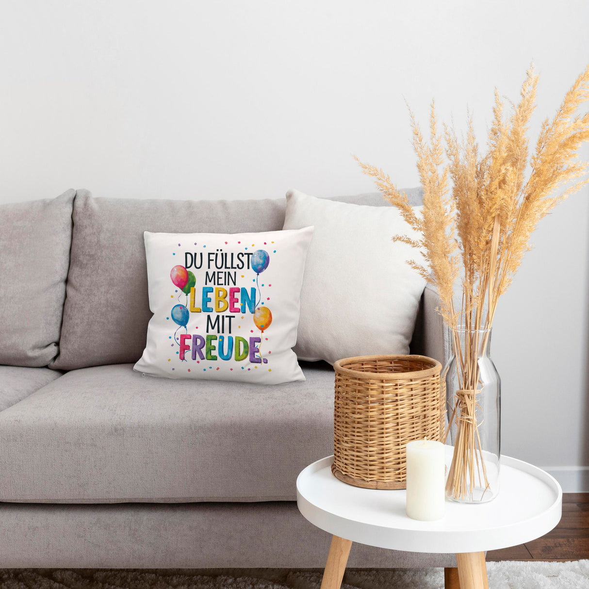 Du füllst mein Leben mit Freude Kissen Fröhliches Geburtstagsgrußdesign