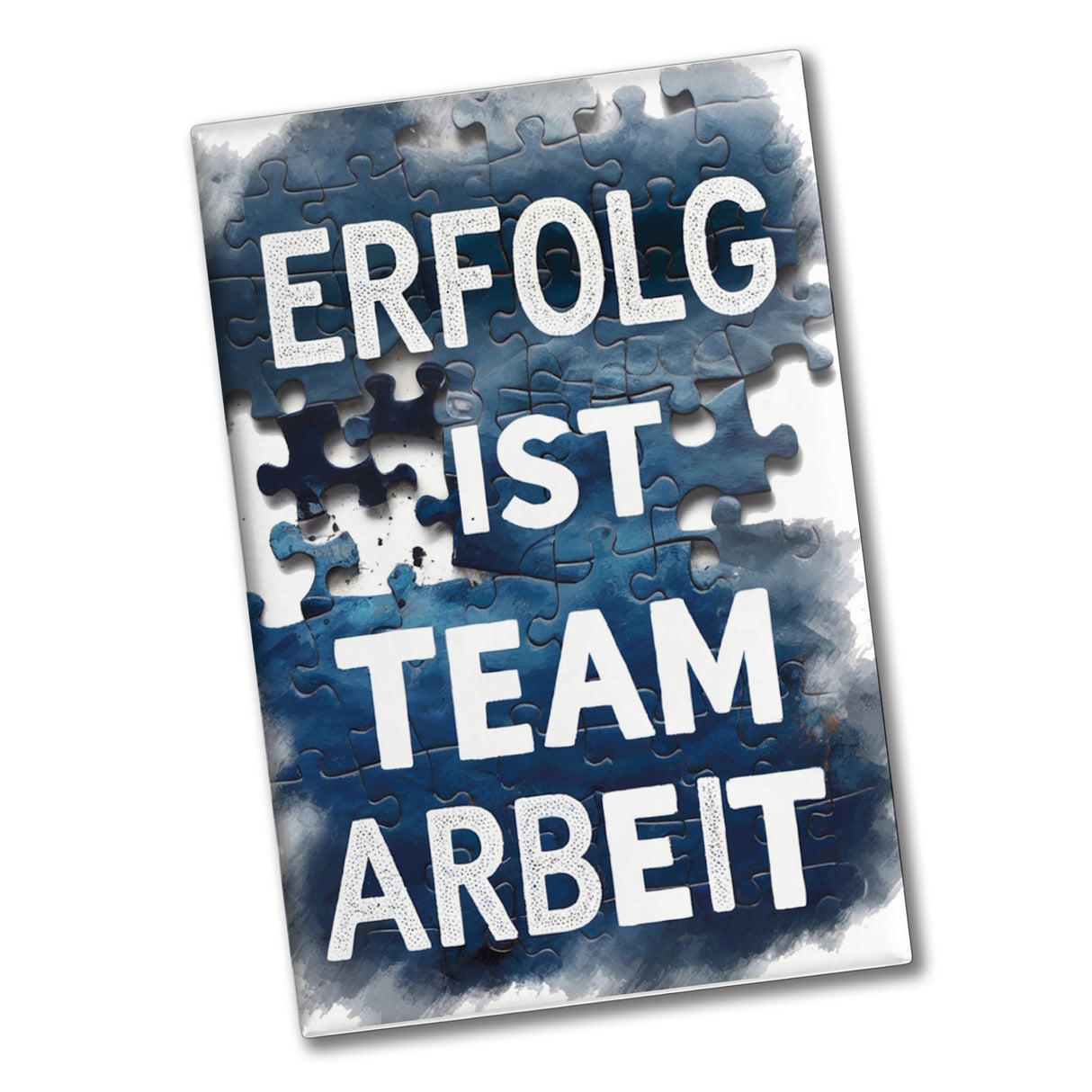 Erfolg ist Teamarbeit Souvenir Souvenir Magnet Typografisches Aquarell