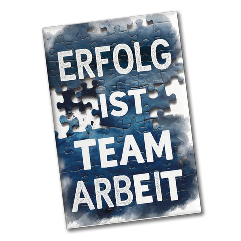 Erfolg ist Teamarbeit Souvenir Souvenir Magnet Typografisches Aquarell