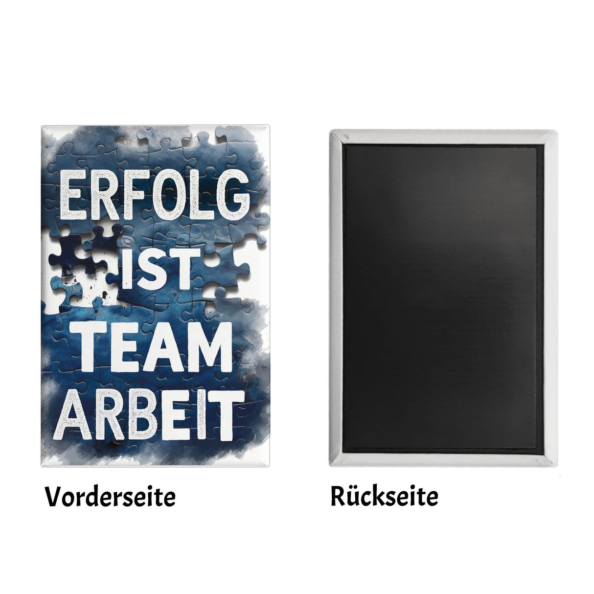 Erfolg ist Teamarbeit Souvenir Souvenir Magnet Typografisches Aquarell