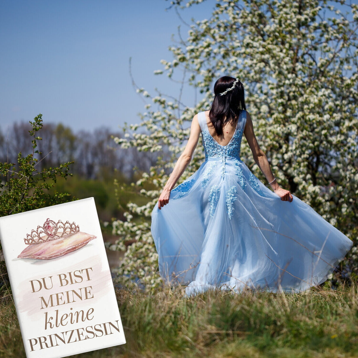 Meine kleine Prinzessin Souvenir Souvenir Magnet Tiara auf Kissen