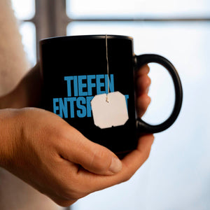 Taucher Silhouette Tiefen Entspannt Tasse