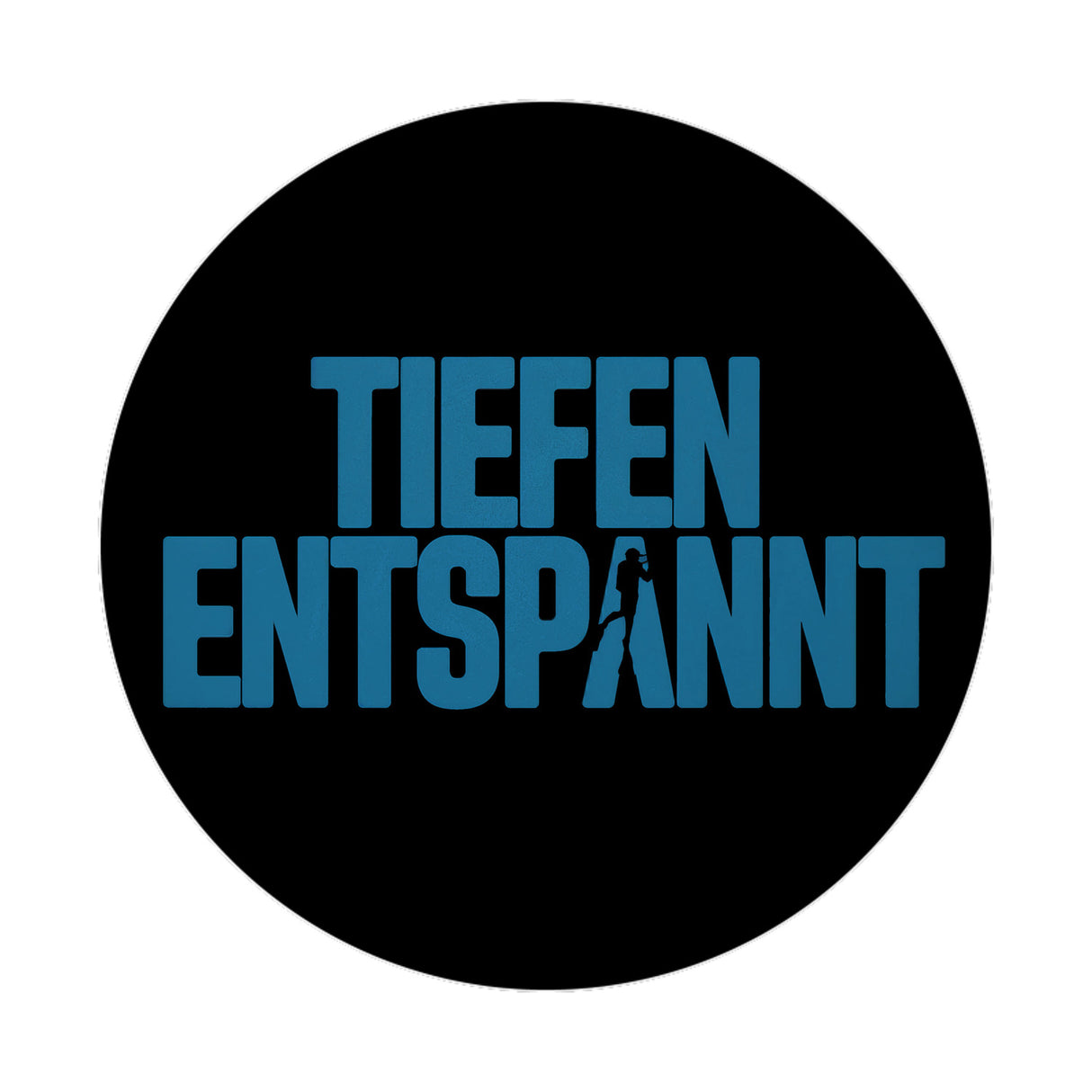 Taucher Silhouette Tiefen Entspannt Magnet