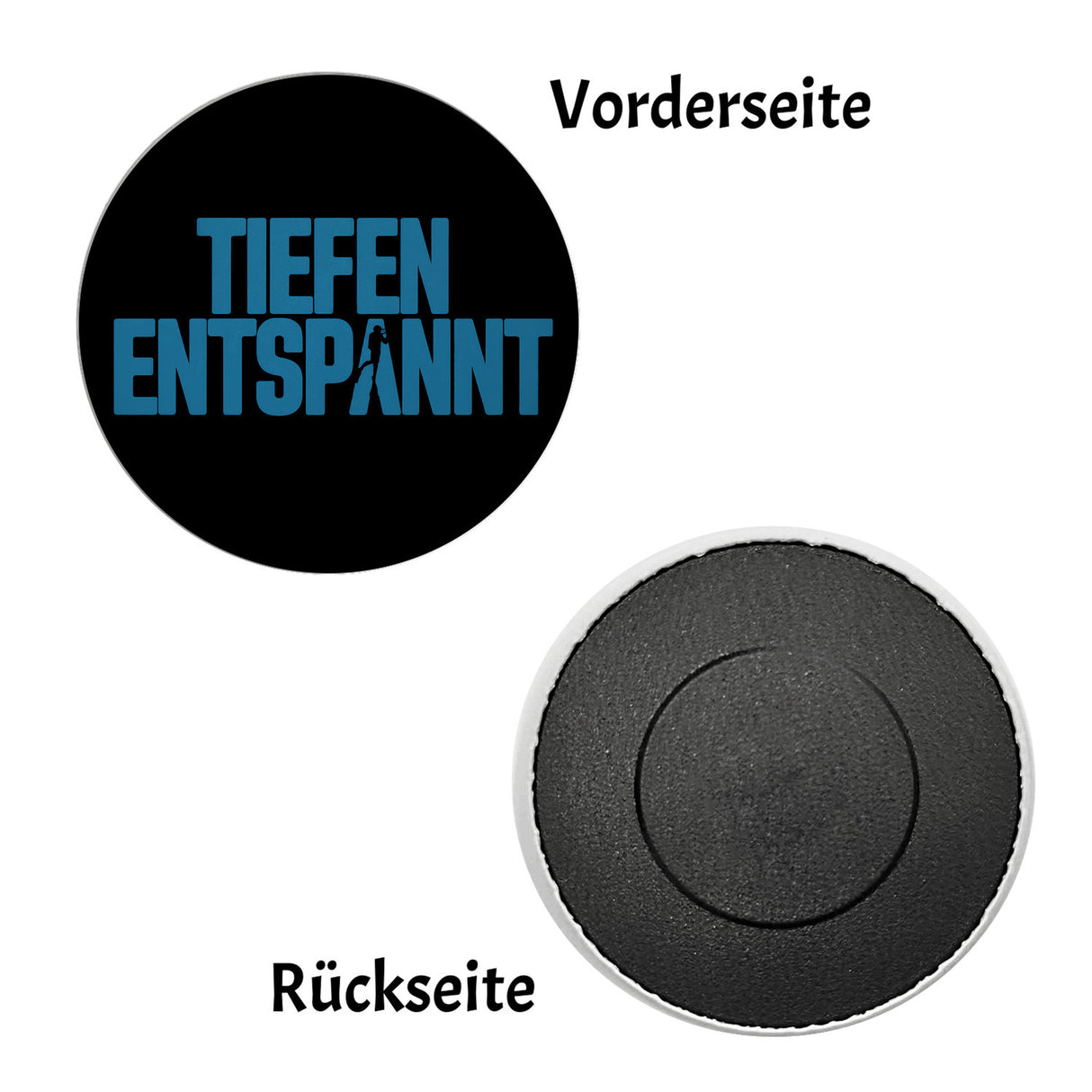 Taucher Silhouette Tiefen Entspannt Magnet