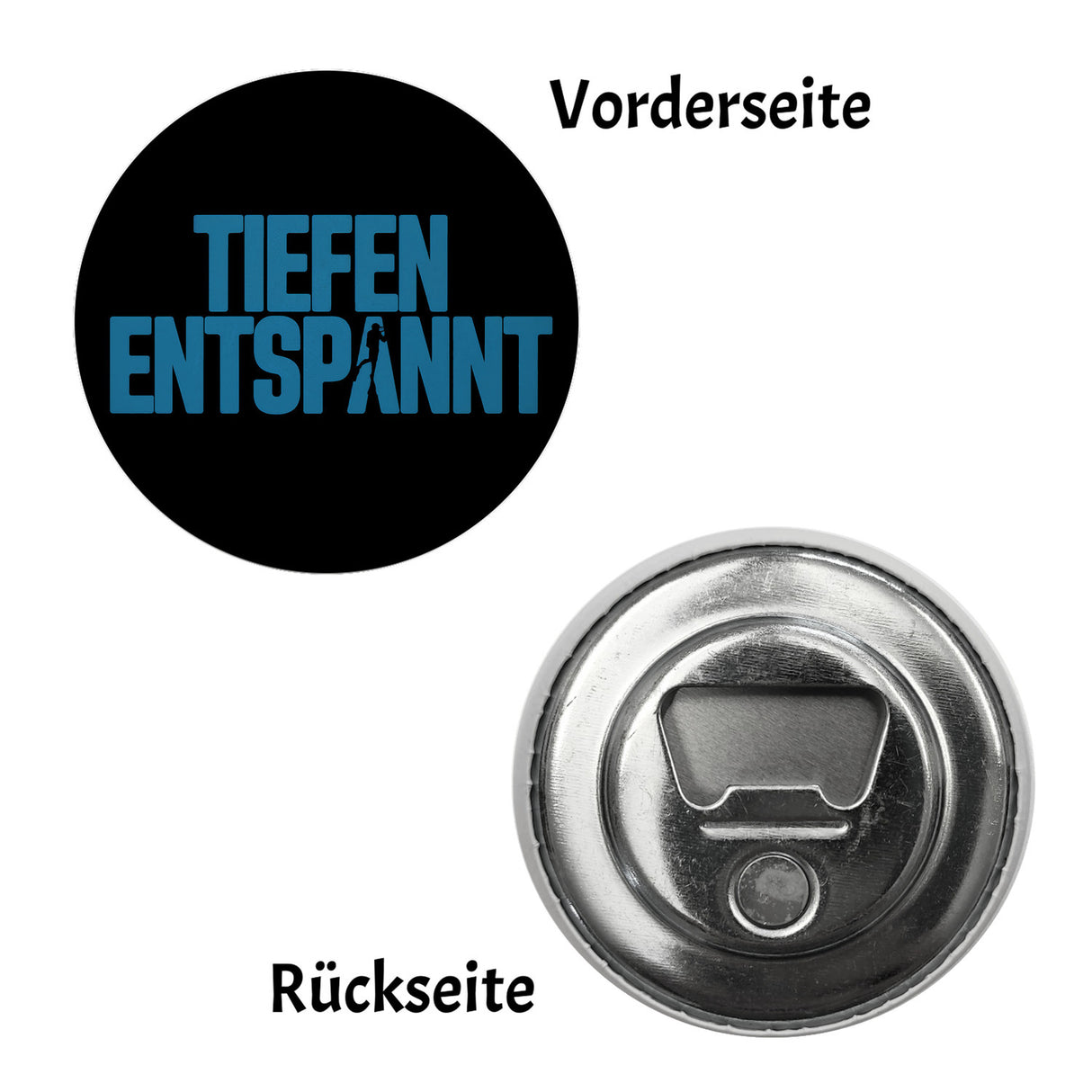 Taucher Silhouette Tiefen Entspannt Magnet