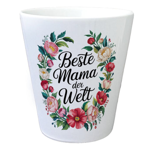Beste Mama der Welt Blumentopf Blumenkranz