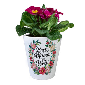 Beste Mama der Welt Blumentopf Blumenkranz