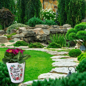 Beste Mama der Welt Blumentopf Blumenkranz