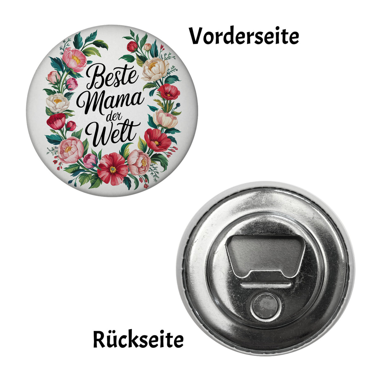 Beste Mama der Welt Magnet Blumenkranz