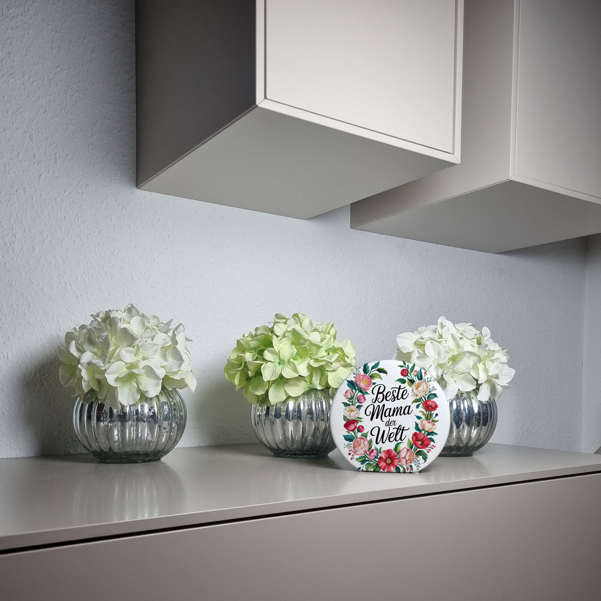 Beste Mama der Welt Spardose Blumenkranz