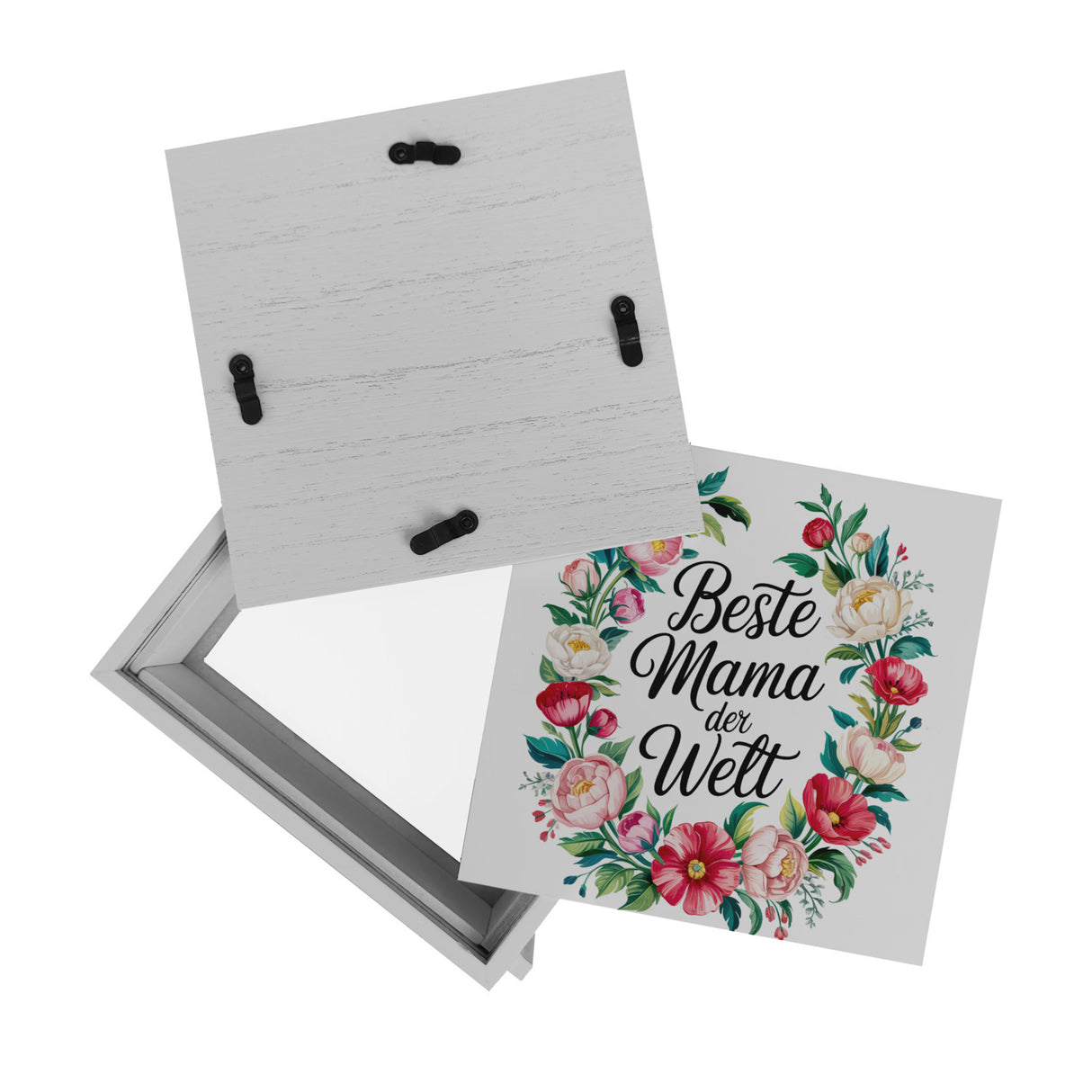 Beste Mama der Welt Spardose Blumenkranz