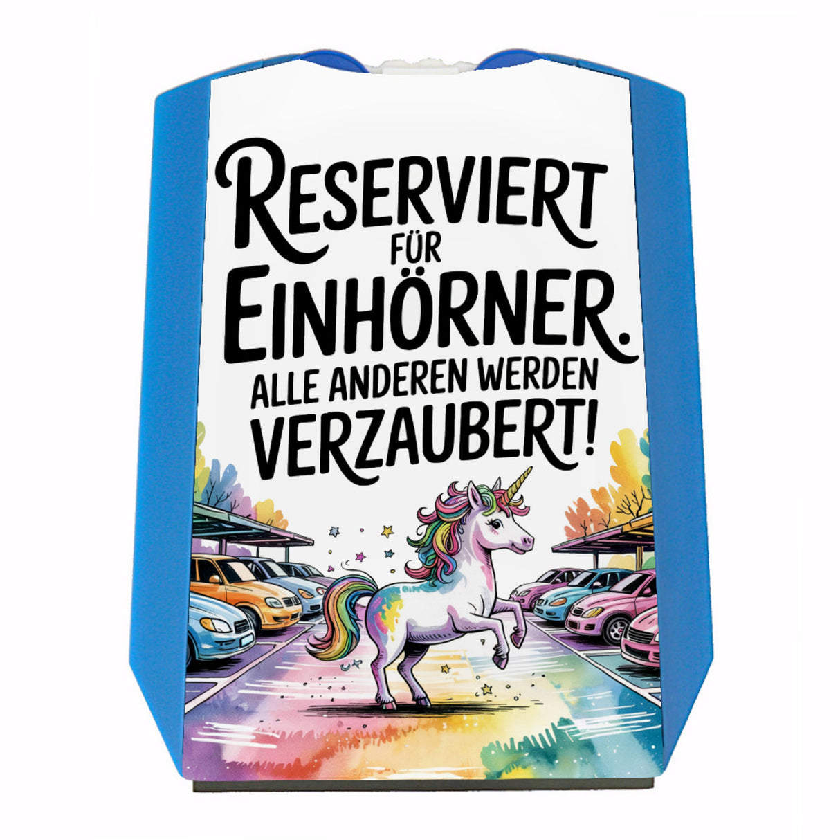 Parkplatz Reserviert für Einhörner Parkscheibe Majestätisches Einhorn