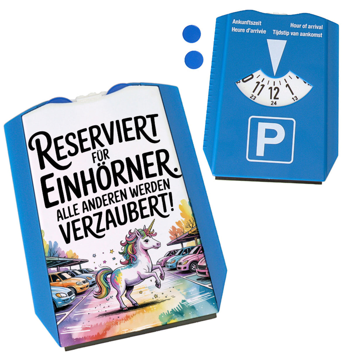 Parkplatz Reserviert für Einhörner Parkscheibe Majestätisches Einhorn