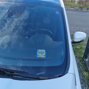 Parkplatz Reserviert für Einhörner Parkscheibe Majestätisches Einhorn