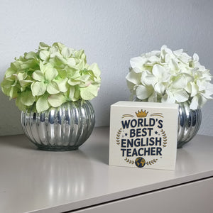 World´s best english teacher Spardose für Englischlehrer mit Spruch