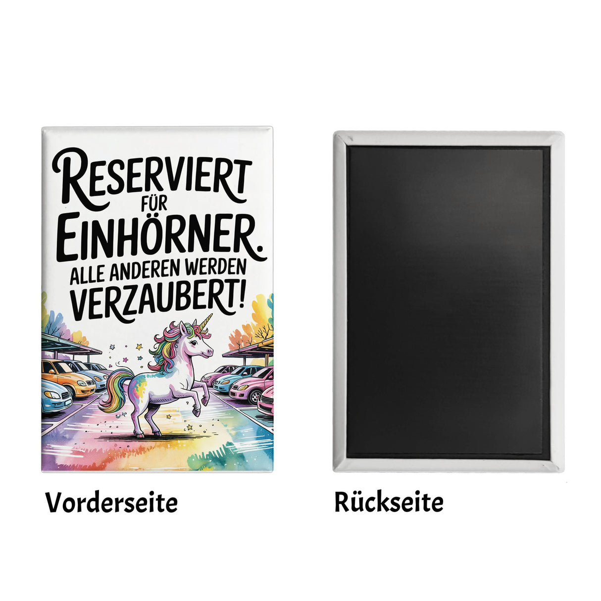 Parkplatz Reserviert für Einhörner Souvenir Souvenir Magnet Majestätisches Einhorn