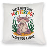 Axolotl Mutter-Kind Kissen Alles Gute zum Muttertag!