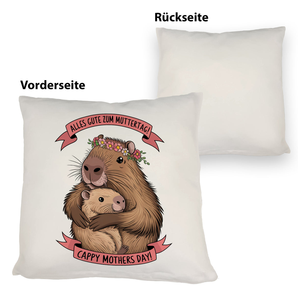 Capybara - Alles Gute zum Muttertag Kissen