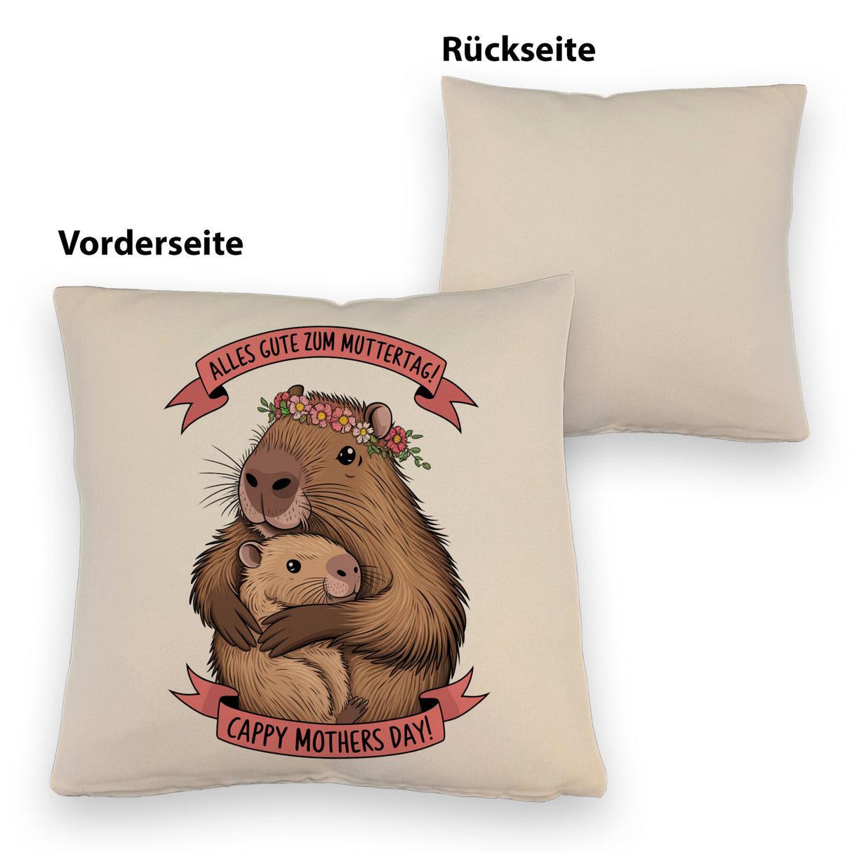 Capybara - Alles Gute zum Muttertag Kissen