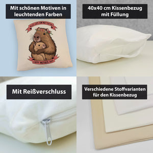 Capybara - Alles Gute zum Muttertag Kissen