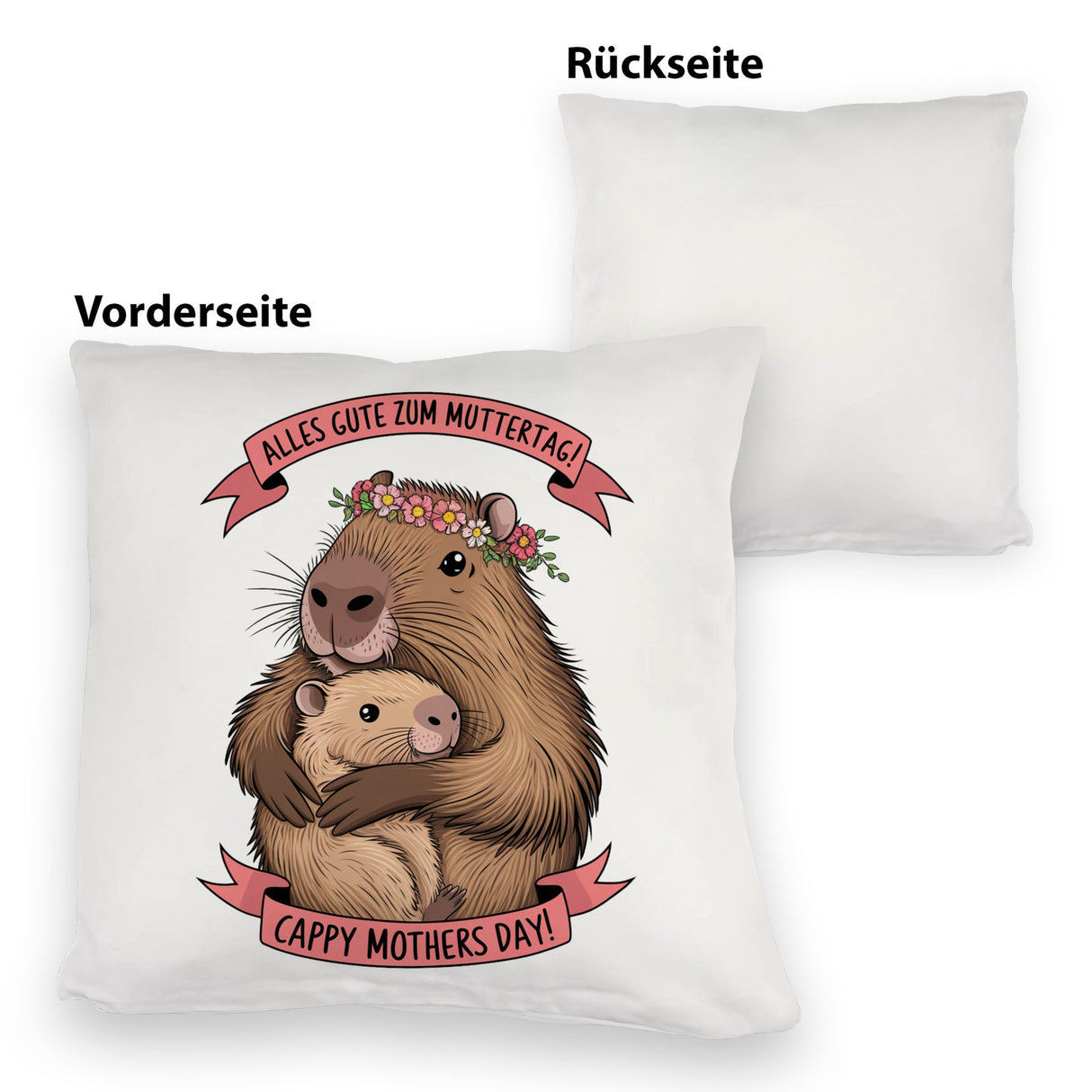 Capybara - Alles Gute zum Muttertag Kissen