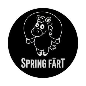 Spring Färt Magnet Pferd mt Springseil Cartoon