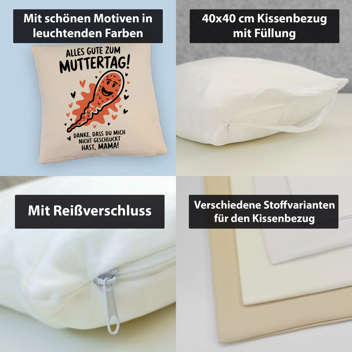 Samenzelle Kissen - Alles Gute zum Muttertag!