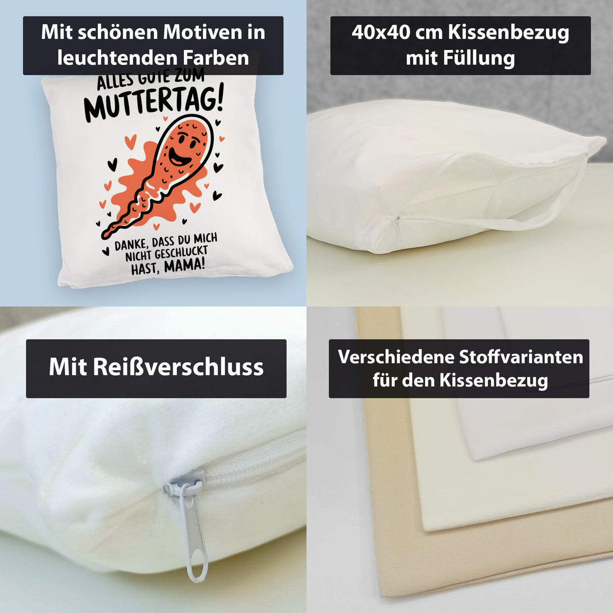 Samenzelle Kissen - Alles Gute zum Muttertag!