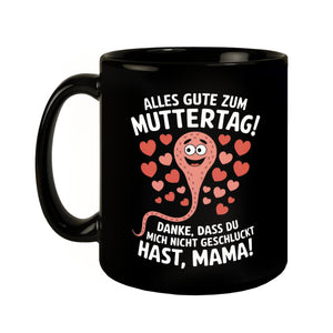 Alles Gute zum Muttertag! Tasse mit lustiger Samenzelle