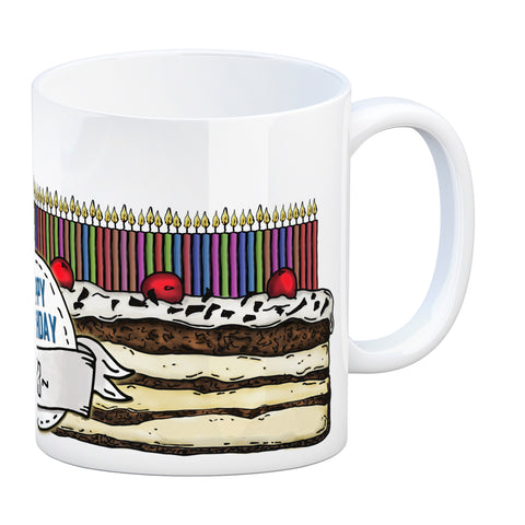 Geburtstagstorte Kaffeebecher zum 83. Geburtstag mit 83 Kerzen